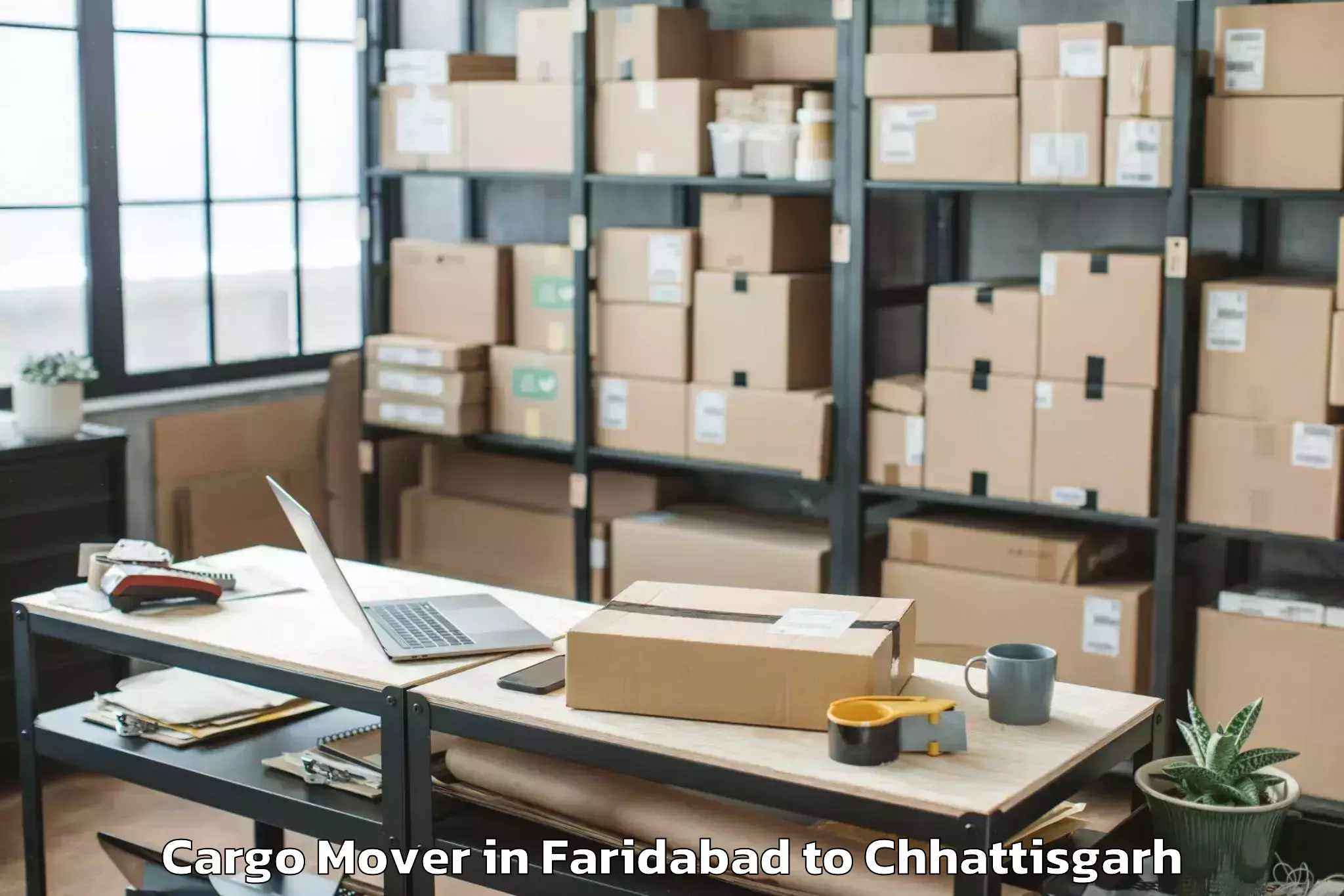 Book Faridabad to Kasdol Cargo Mover Online